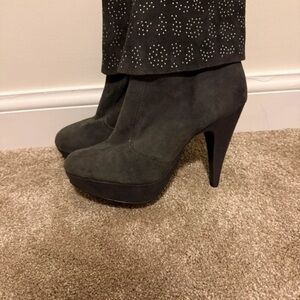 New Look Dark Gray Heeled Boots
